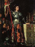 Jean Auguste Dominique Ingres Joan of Arc at the Coronation of Charles VII. Oil on canvas, painted in 1854 oil painting on canvas